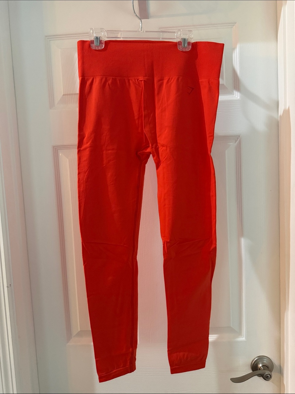 Gymshark Women’s Bright Orange/Red High-Waist Leggings